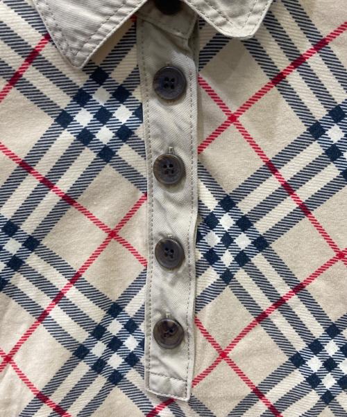 BURBERRY LONDON（バーバリーロンドン）BURBERRY LONDON (バーバリーロンドン) 半袖ポロシャツ ブラウン サイズ:SIZE 2の古着・服飾アイテム