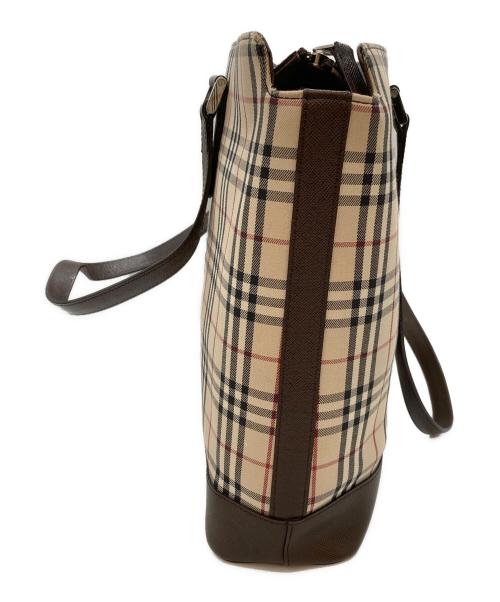 BURBERRY（バーバリー）BURBERRY (バーバリー) トートバッグ ベージュ×ブラウンの古着・服飾アイテム