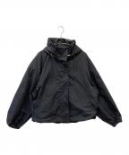 MUSE de Deuxieme Classeミューズ ドゥーズィエム クラス）の古着「WASHED STAND ZIP ブルゾン」｜ブラック