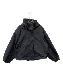 MUSE de Deuxieme Classe（ミューズ ドゥーズィエム クラス）の古着「WASHED STAND ZIP ブルゾン」｜ブラック