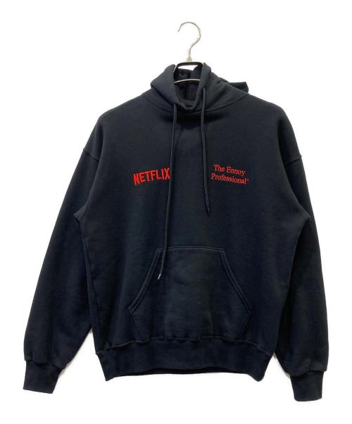 NETFLIX（ネットフリックス）NETFLIX (ネットフリックス) THE ENNOY PROFESSIONAL (ザ エンノイ プロフェッショナル) プルオーバー ブラック サイズ:SIZE Sの古着・服飾アイテム