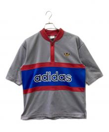 adidas（アディダス）の古着「半袖カットソー」｜グレー×レッド×ブルー