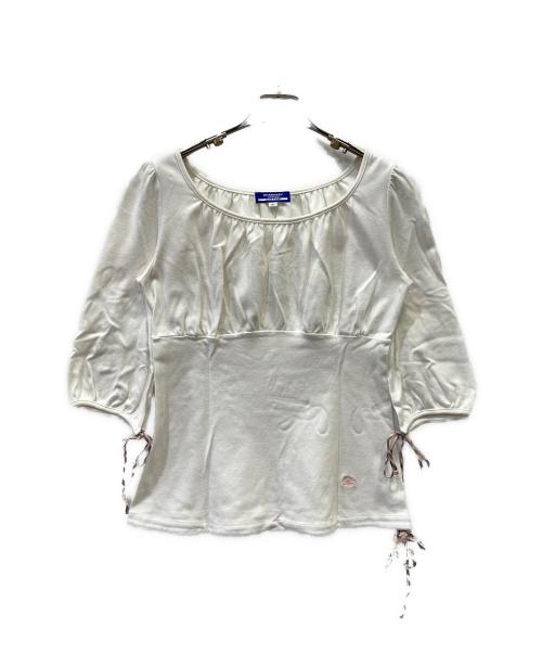 BURBERRY LONDON（バーバリーロンドン）BURBERRY LONDON (バーバリーロンドン) 長袖カットソー ホワイト サイズ:SIZE 38の古着・服飾アイテム