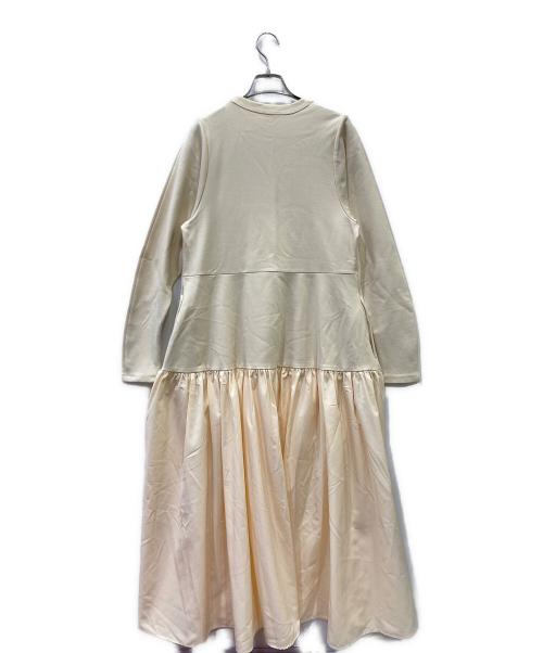 Adam et Rope（アダム エ ロペ）Adam et Rope (アダム エ ロペ) タフタコンビワンピース アイボリー サイズ:SIZE Free 未使用品の古着・服飾アイテム