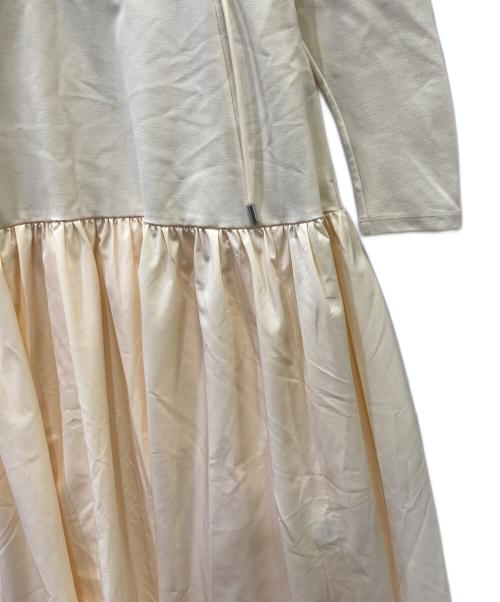 Adam et Rope（アダム エ ロペ）Adam et Rope (アダム エ ロペ) タフタコンビワンピース アイボリー サイズ:SIZE Free 未使用品の古着・服飾アイテム