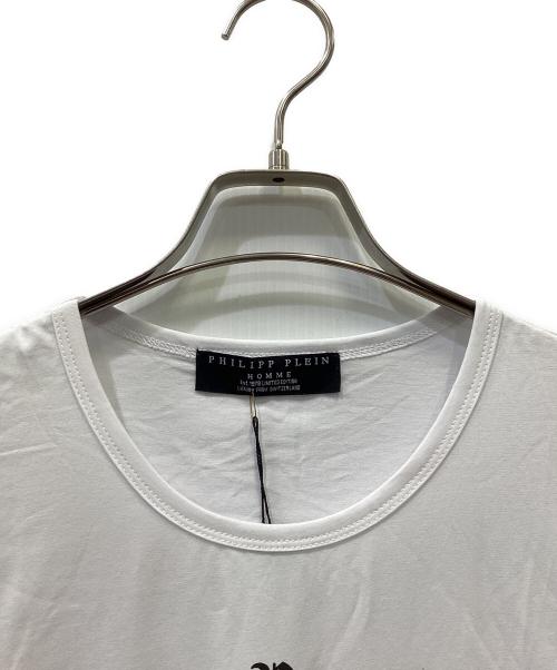 PHILIPP PLEIN HOMME（フィリップレインオム）PHILIPP PLEIN HOMME (フィリップレインオム) 半袖カットソー ホワイト サイズ:XLの古着・服飾アイテム