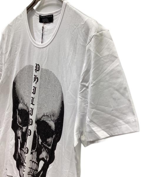 PHILIPP PLEIN HOMME（フィリップレインオム）PHILIPP PLEIN HOMME (フィリップレインオム) 半袖カットソー ホワイト サイズ:XLの古着・服飾アイテム
