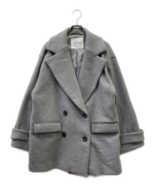Mystrada（マイストラーダ）Mystrada (マイストラーダ) Pコート グレー サイズ:38の古着・服飾アイテム
