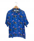 X-LARGEエクストララージ）の古着「アロハシャツ」｜ブルー