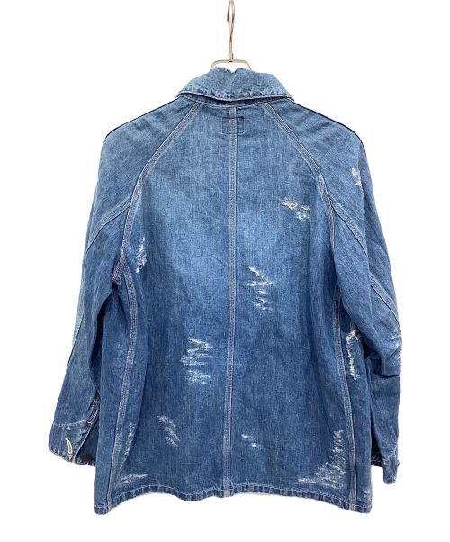 Needles（ニードルズ）Needles (ニードルズ) ダメージ加工カバーオール ブルー サイズ:Sの古着・服飾アイテム