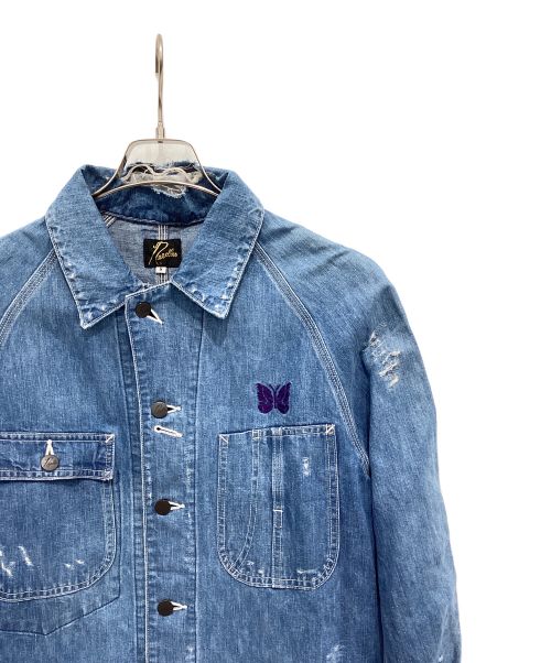 Needles（ニードルズ）Needles (ニードルズ) ダメージ加工カバーオール ブルー サイズ:Sの古着・服飾アイテム
