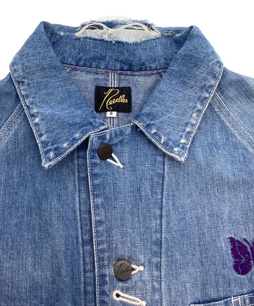 Needles（ニードルズ）Needles (ニードルズ) ダメージ加工カバーオール ブルー サイズ:Sの古着・服飾アイテム