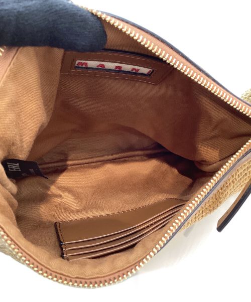 MARNI（マルニ）MARNI (マルニ) MARCEL ZIP POCHETTE ブラウンの古着・服飾アイテム