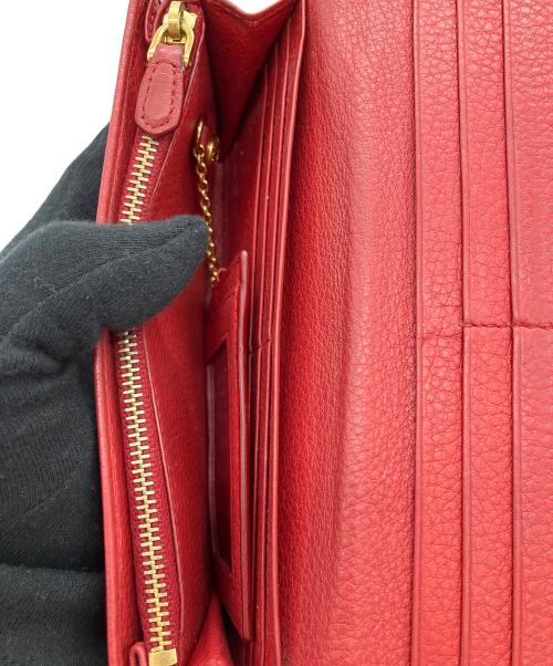 PRADA（プラダ）PRADA (プラダ) 長財布 レッドの古着・服飾アイテム