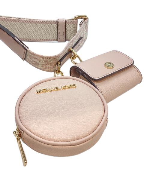 MICHAEL KORS（マイケル・コース）MICHAEL KORS (マイケルコース) ショルダーバッグ ピンクの古着・服飾アイテム