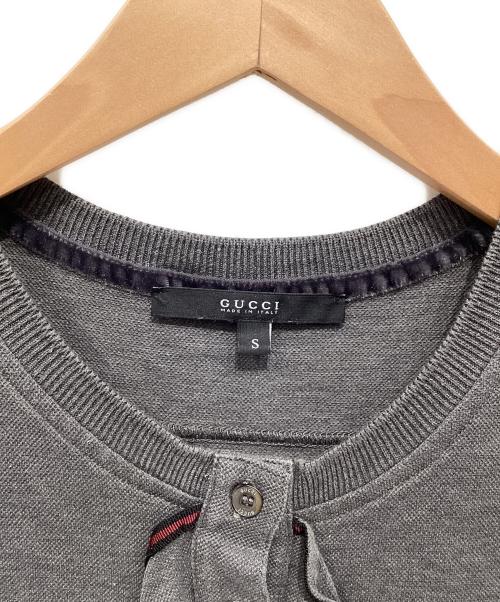 GUCCI（グッチ）GUCCI (グッチ) ノースリーブニット グレー サイズ:Sの古着・服飾アイテム