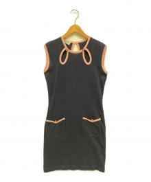 Berluti（ベルルッティ）の古着「ノースリーブニットワンピース」｜ネイビー