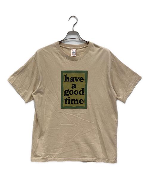 have a good time（ハブアグッドタイム）have a good time (ハブアグッドタイム) 半袖Tシャツ ベージュ サイズ:XLの古着・服飾アイテム