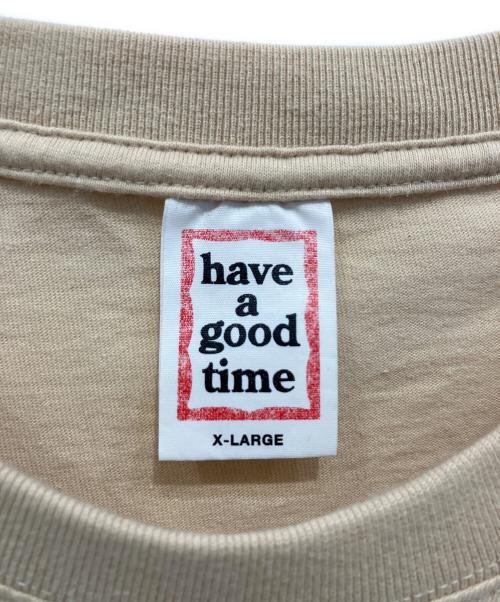 have a good time（ハブアグッドタイム）have a good time (ハブアグッドタイム) 半袖Tシャツ ベージュ サイズ:XLの古着・服飾アイテム