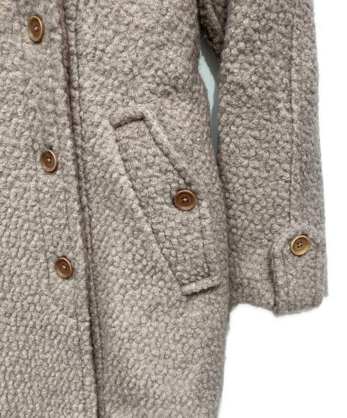 DIESEL（ディーゼル）DIESEL (ディーゼル) ボアロングコート ピンク サイズ:XSの古着・服飾アイテム