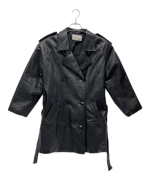 Avoo Ching（Avoo Ching）Avoo Ching (Avoo Ching) レザーコート ブラック サイズ:FREEの古着・服飾アイテム