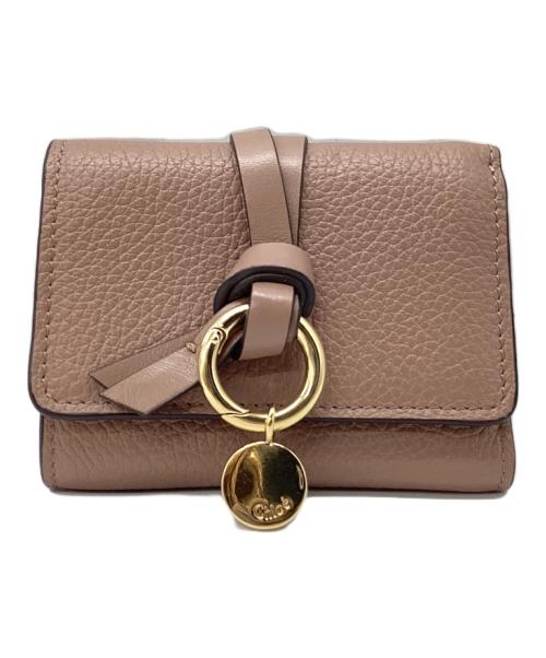 Chloe（クロエ）Chloe (クロエ) ALPHABET MINI TRIFOLD ベージュの古着・服飾アイテム