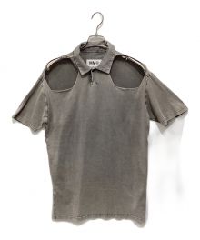 MM6 Maison Margiela（エムエムシックスメゾンマルジェラ）の古着「ポロシャツ」｜グレー