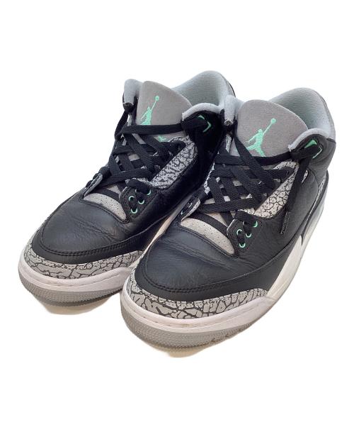 NIKE（ナイキ）NIKE (ナイキ) AIR JORDAN3 ブラック サイズ:26cmの古着・服飾アイテム