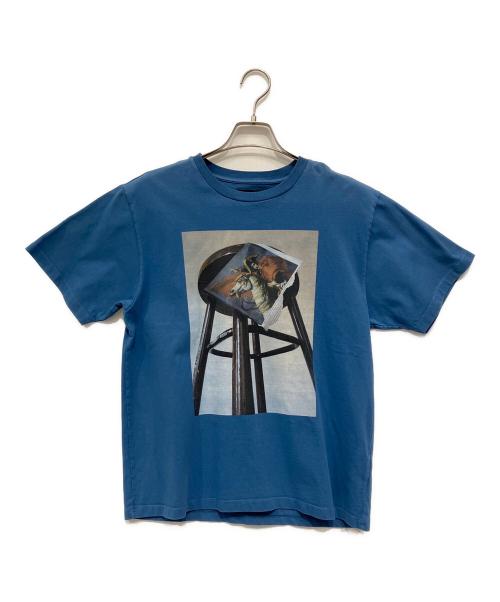 DUST Magazine（ダストマガジン）DUST Magazine (ダストマガジン) Peter de Potter (ピーター デ ポッター) 半袖Tシャツ ブルー サイズ:Mの古着・服飾アイテム