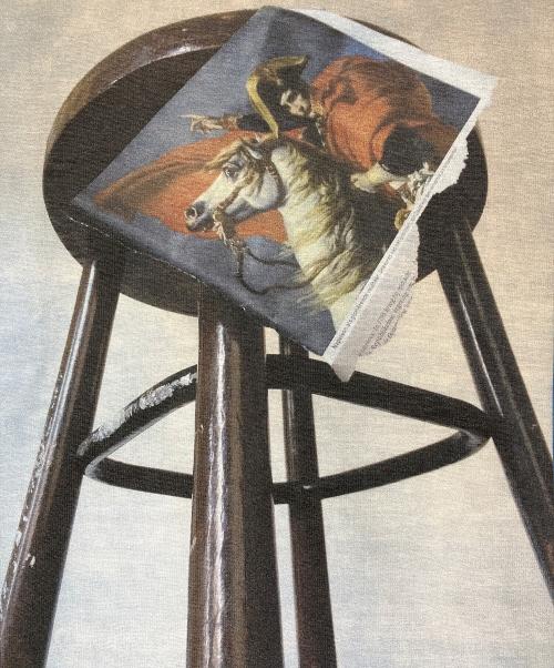 DUST Magazine（ダストマガジン）DUST Magazine (ダストマガジン) Peter de Potter (ピーター デ ポッター) 半袖Tシャツ ブルー サイズ:Mの古着・服飾アイテム