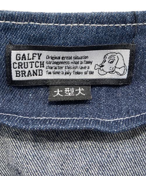 GALFY（ガルフィー）GALFY (ガルフィー) デニム犬草野球シャツ インディゴ サイズ:XLの古着・服飾アイテム