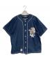 GALFY（ガルフィー）の古着「デニム犬草野球シャツ」｜インディゴ