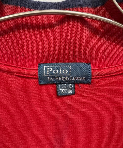 POLO RALPH LAUREN（ポロ・ラルフローレン）POLO RALPH LAUREN (ポロ・ラルフローレン) ハーフジップニット レッド サイズ:Lの古着・服飾アイテム