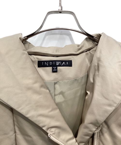 INDIVI V.A.I（インディヴィ バイ）INDIVI V.A.I (インディヴィ バイ) ダウンコート ベージュ サイズ:38の古着・服飾アイテム