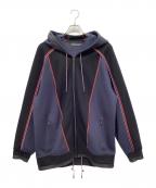 DIESEL Black Goldディーゼル ブラック ゴールド）の古着「ジップパーカー」｜ネイビー