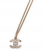 CHANELシャネル）の古着「ココマークラインストーンネックレス」