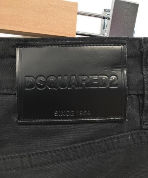 DSQUARED2（ディースクエアード）DSQUARED2 (ディースクエアード) ダメージスキニーパンツ ブラック サイズ:44の古着・服飾アイテム
