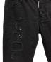 中古・古着 DSQUARED2 (ディースクエアード) ダメージスキニーパンツ ブラック サイズ:44：8000円