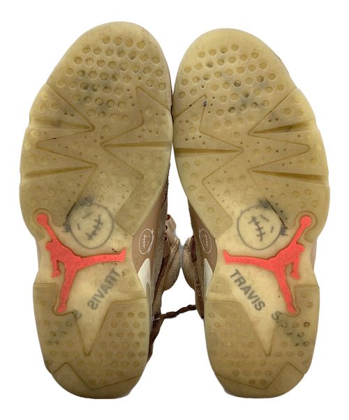 NIKE（ナイキ）NIKE (ナイキ) Travis Scott (トラヴィス スコット) AIR JORDAN 6 RETRO ベージュ サイズ:29cmの古着・服飾アイテム