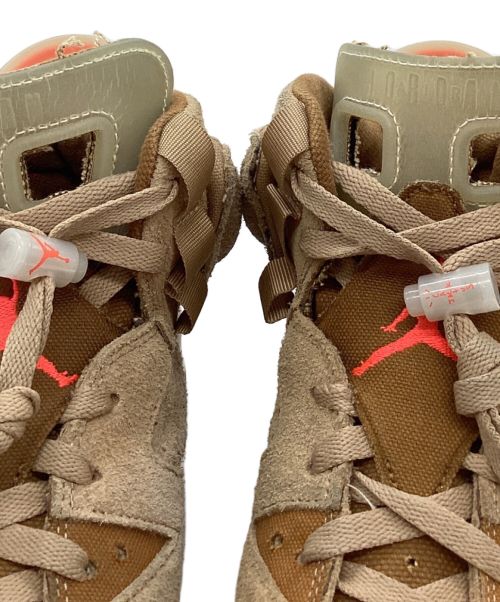 NIKE（ナイキ）NIKE (ナイキ) Travis Scott (トラヴィス スコット) AIR JORDAN 6 RETRO ベージュ サイズ:29cmの古着・服飾アイテム