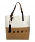MARNI（マルニ）の古着「バイカラートートバッグ」｜ホワイト×ブラウン