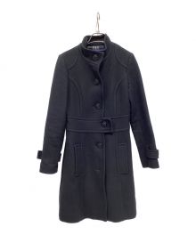 BURBERRY BLUE LABEL（バーバリーロンドンブルーレーベル）の古着「スタンドカラーコート」｜ブラック