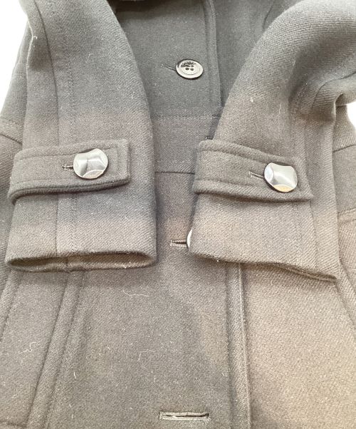 BURBERRY BLUE LABEL（バーバリーロンドンブルーレーベル）BURBERRY BLUE LABEL (バーバリーブルーレーベル) スタンドカラーコート ブラック サイズ:Sの古着・服飾アイテム