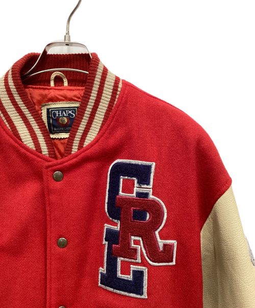 CHAPS RALPH LAUREN（チャップス ラルフローレン）CHAPS RALPH LAUREN (チャップス ラルフローレン) スタジャン レッド×アイボリー サイズ:Mの古着・服飾アイテム