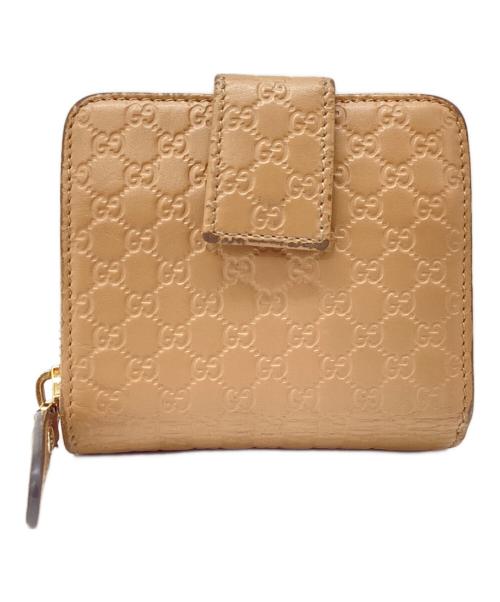 GUCCI（グッチ）GUCCI (グッチ) 2つ折り財布 ベージュの古着・服飾アイテム