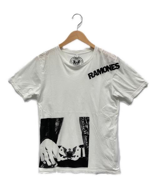 Hysteric Glamour（ヒステリックグラマー）Hysteric Glamour (ヒステリックグラマー) RAMONES (ラモーンズ) 半袖Tシャツ ホワイト サイズ:Sの古着・服飾アイテム