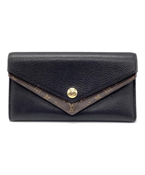 LOUIS VUITTON（ルイ ヴィトン）LOUIS VUITTON (ルイ ヴィトン) 長財布 ブラック×ブラウンの古着・服飾アイテム