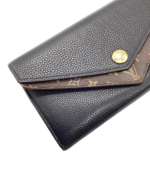 LOUIS VUITTON（ルイ ヴィトン）LOUIS VUITTON (ルイ ヴィトン) 長財布 ブラック×ブラウンの古着・服飾アイテム