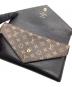 中古・古着 LOUIS VUITTON (ルイ ヴィトン) 長財布 ブラック×ブラウン：24000円