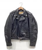 Schottショット）の古着「618ダブルライダースジャケット」｜ブラック